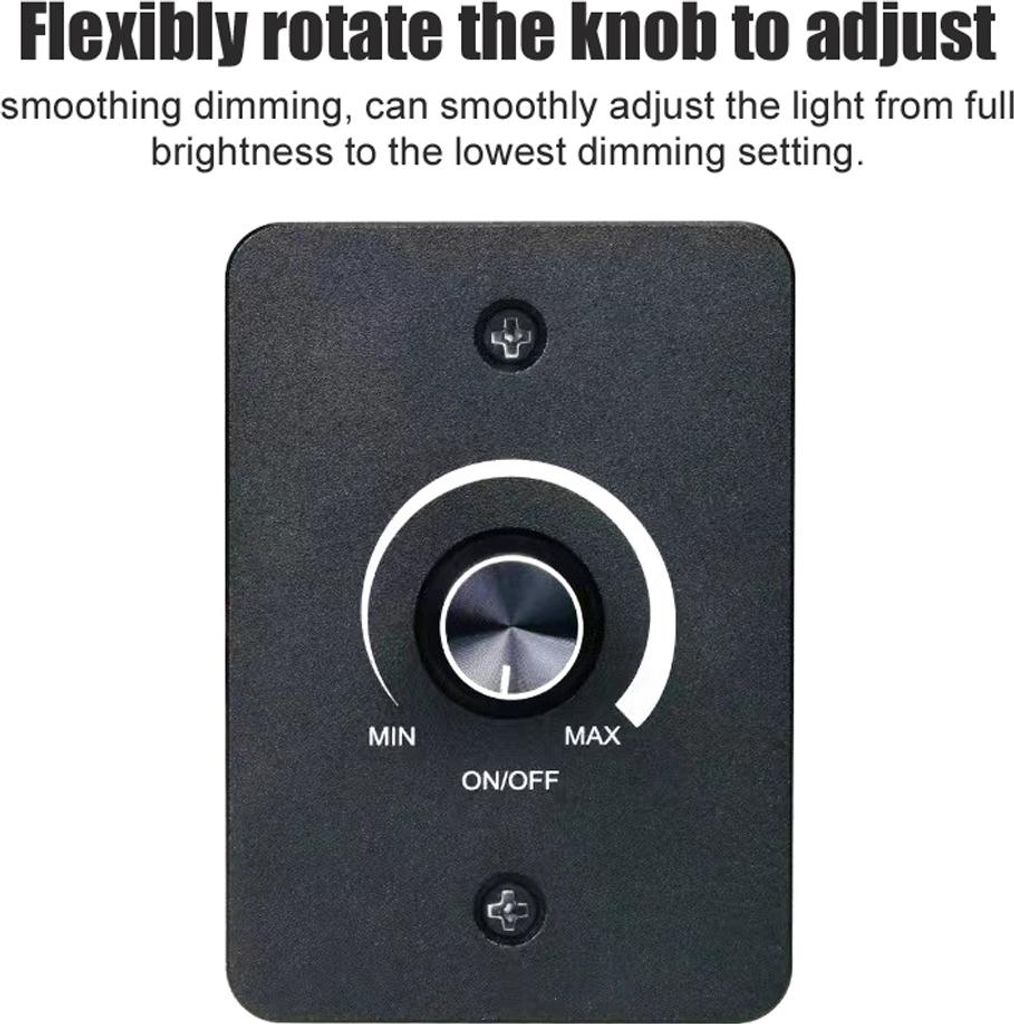 Caravan Dimmer Licht Helligkeitsregler 12V5A Schalter glatt verstellbarer Knopf tragbar