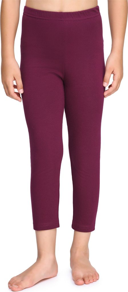 Merry Style Mädchen 3/4 Leggings aus Baumwolle MS10-226 (Weinrot, 122 cm).