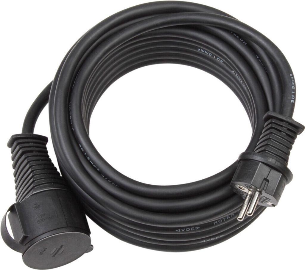 Brennenstuhl Baustellen-Verlängerungskabel IP44 25m schwarz H07RN-F 3G2,5, 1166820