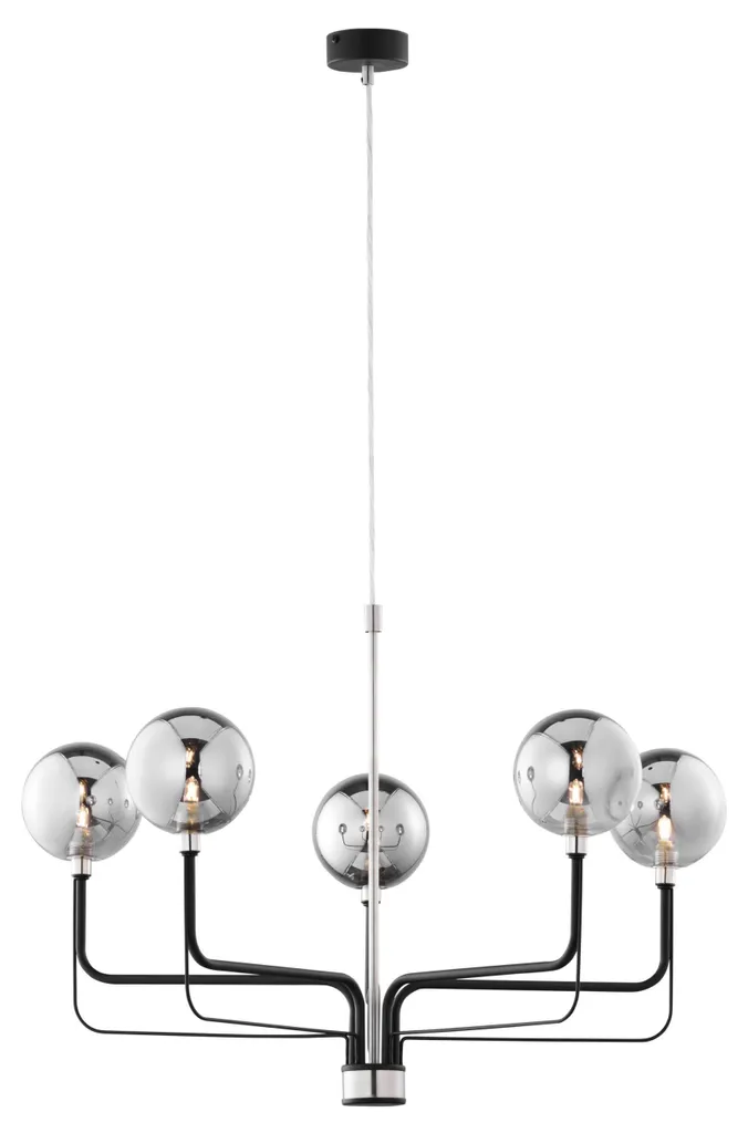 Lustre de Salon ERIS 5 Lumières - Idéal pour Grande Hauteur sous Plafond