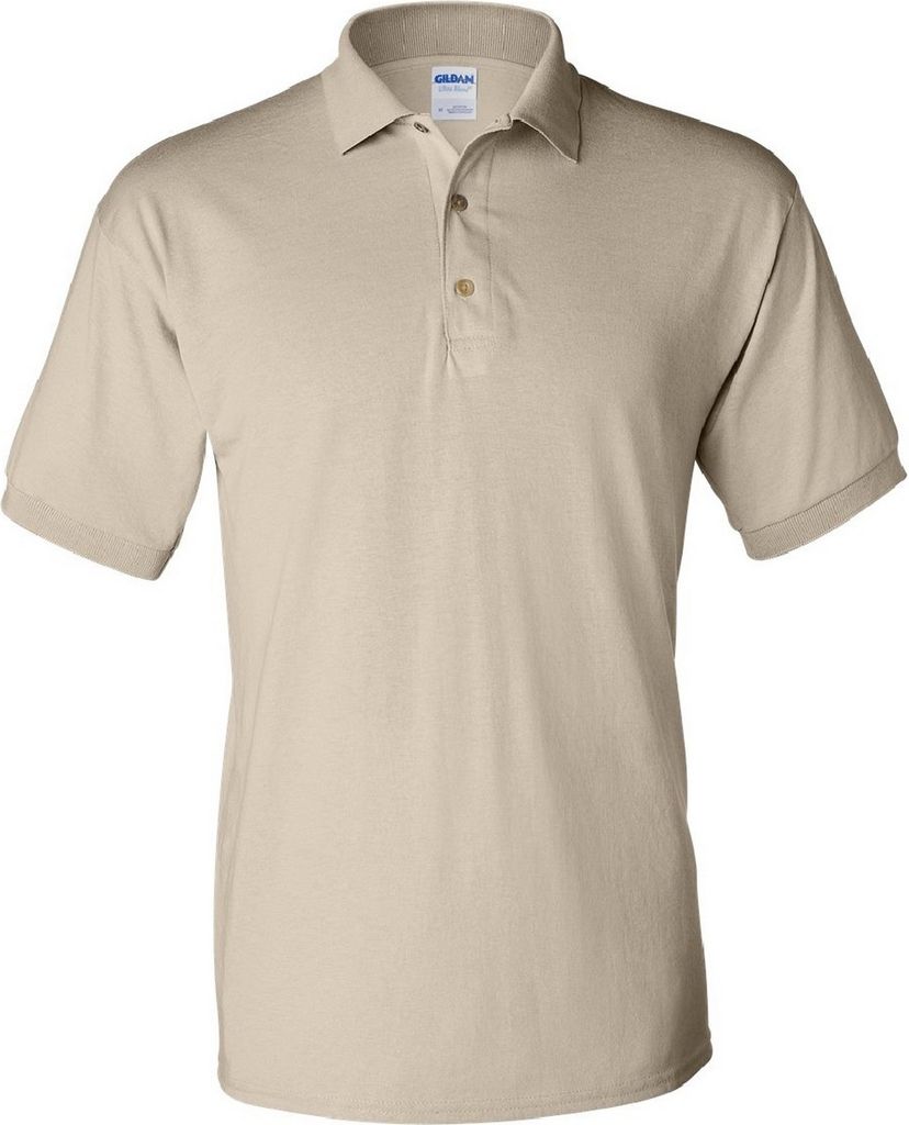 Gildan DryBlend Herren Polo-Shirt, Kurzarm BC496 (S) (Sandfarben)