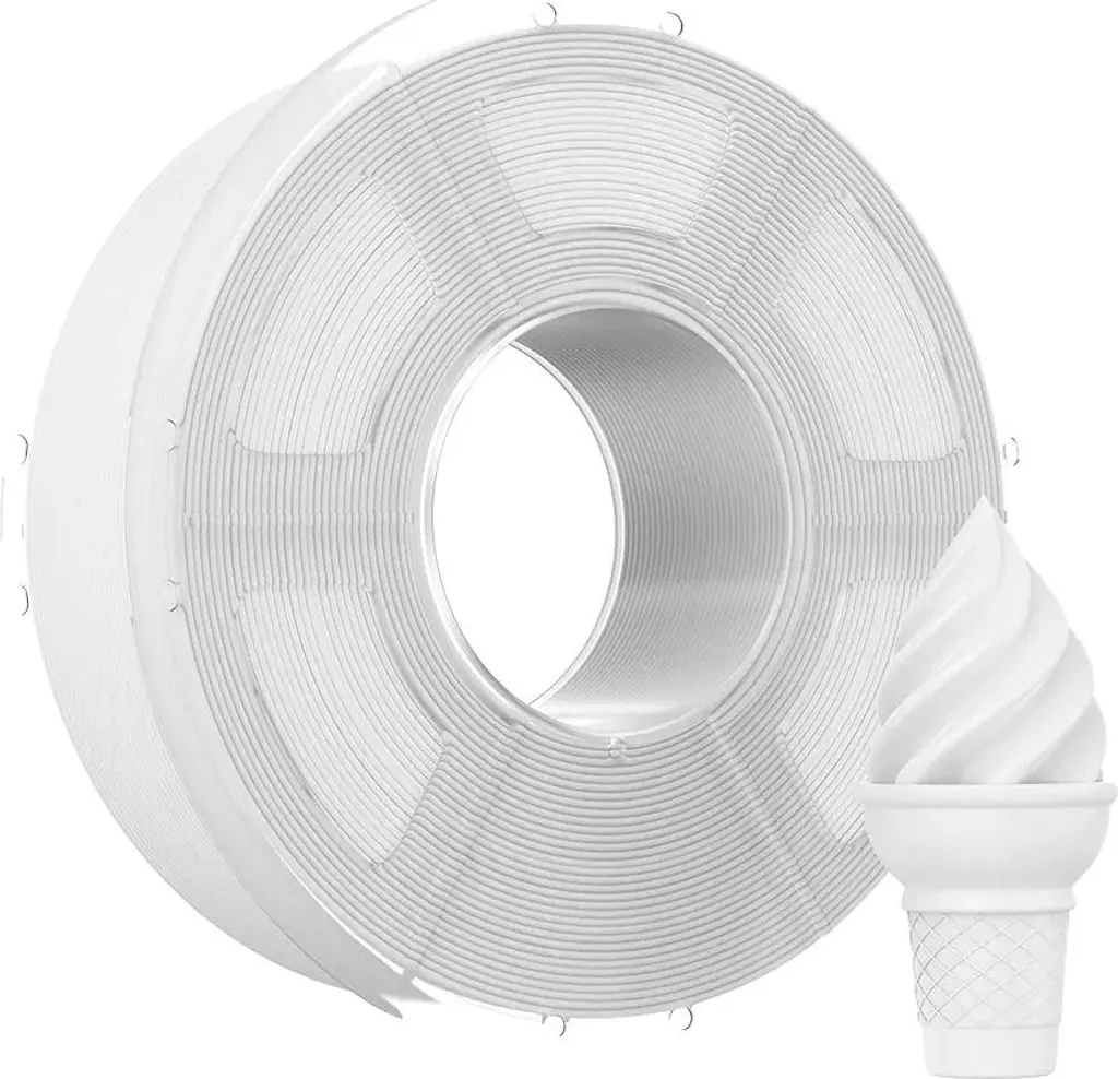 Filament PLA+ Blanc Haute Vitesse - Impression 3D Fluide et Durable