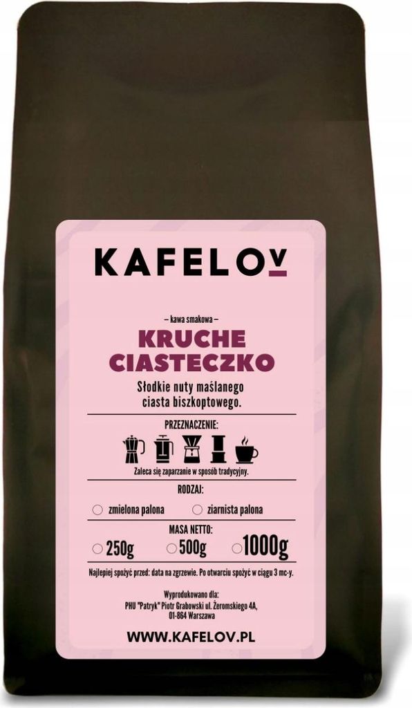 KAFELOV | Kaffeebohnen Mürbeteig 250g - Aromatisch - 100% Produktbild 