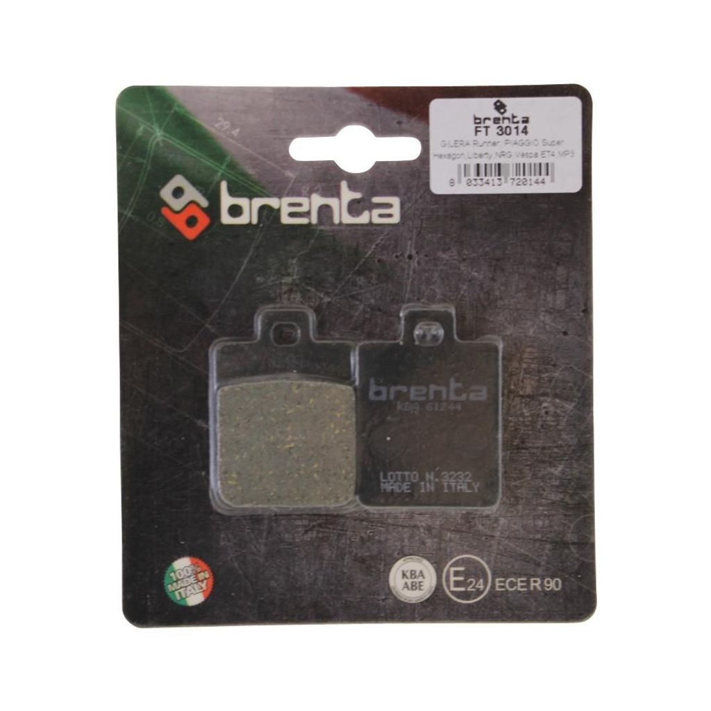 Klocki hamulcowe Brenta 3014 organic przód do Gilera Fuoco Zdjęcie produktu 