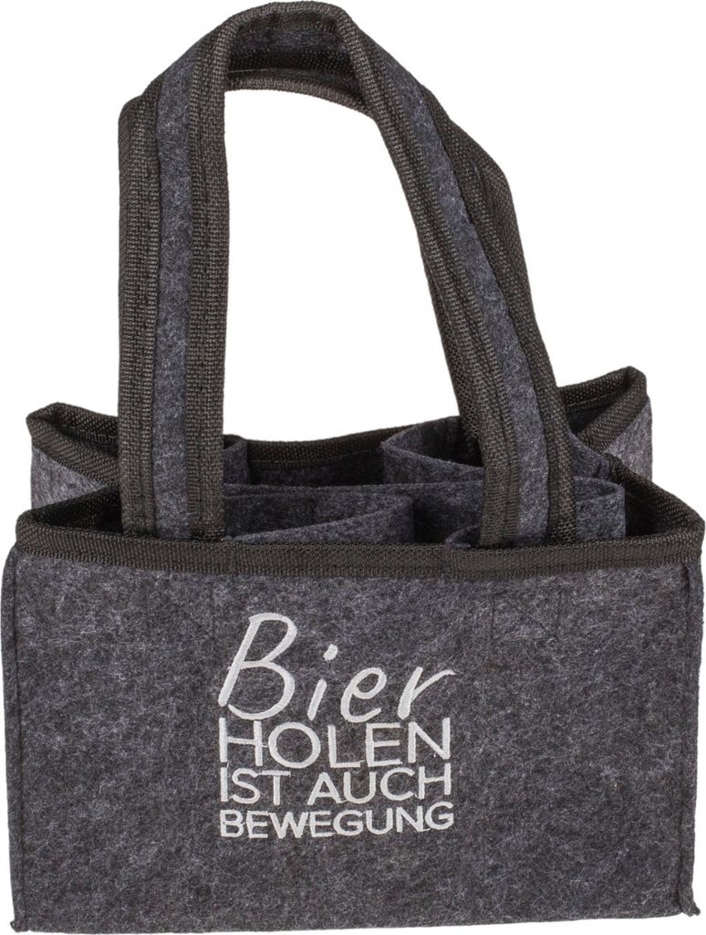 Bier holen ist auch Bewegung Getränke Tragetasche für 6 Produktbild 