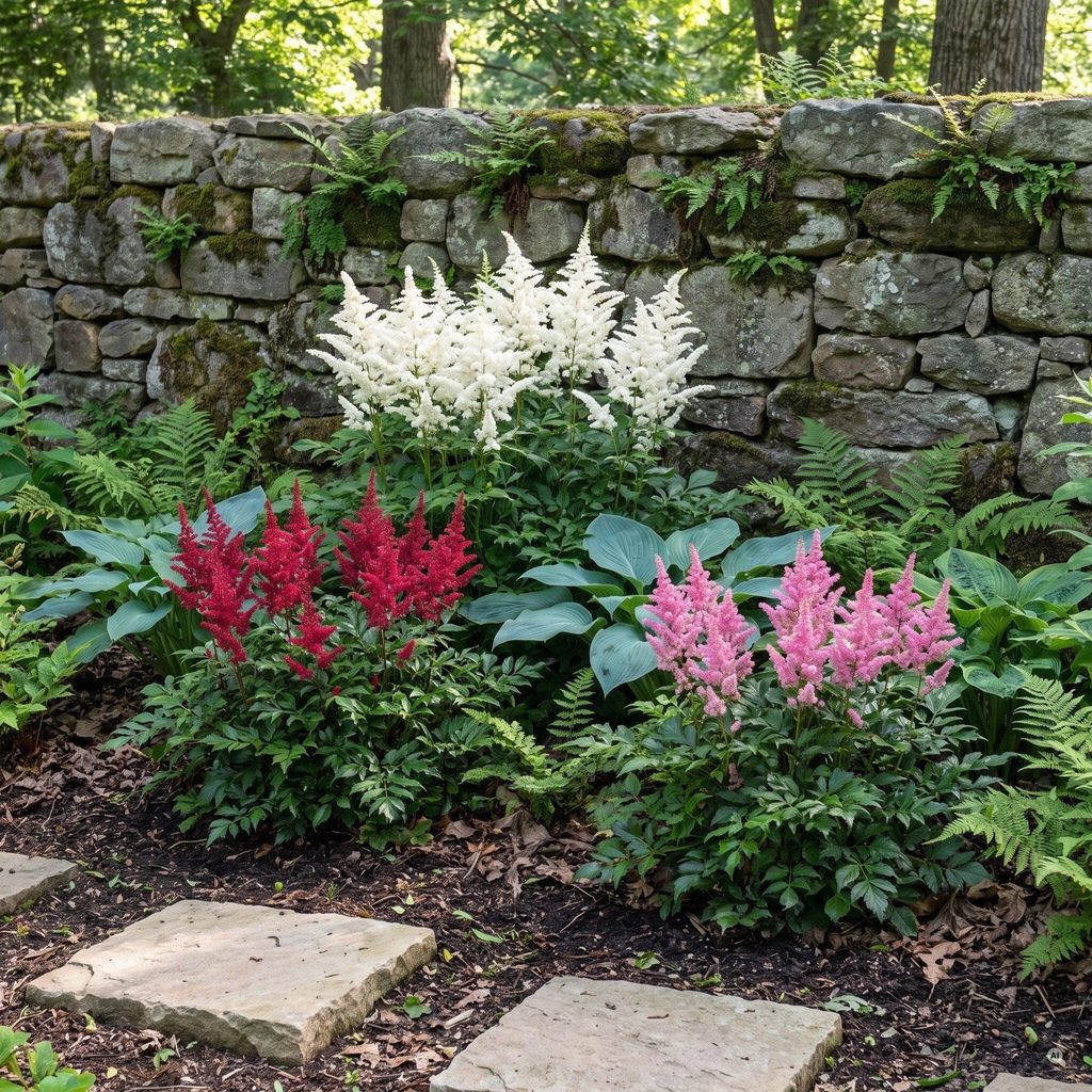 Stauden Gänge 3 x Astilbe Kollektion im 0,5 Liter Topf - Produktbild 