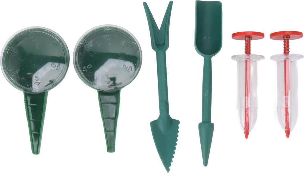 6-teiliges Set Mini-Saatgutspender, tragbares Hand-Saatgutstreuer-Werkzeug für Karotten, Salat, Gras, Spinatsamen