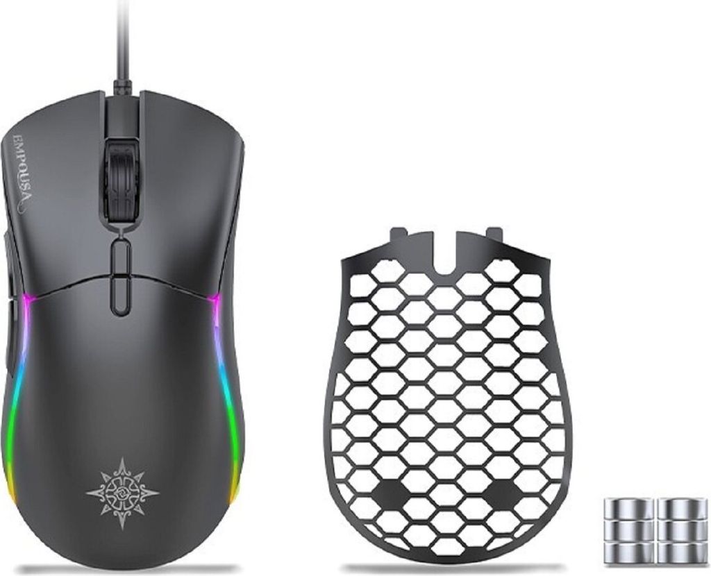 Inca IMG-GT20 Optisch Gaming Maus Mouse 1000-10000 DPI Schwarz