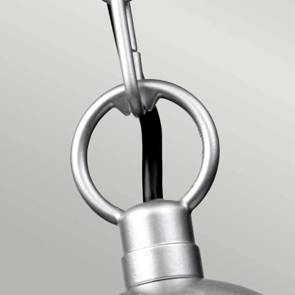 Lanterne Murale Extérieure Design Argent Klampenborg IP44 Elstead E27 - 2