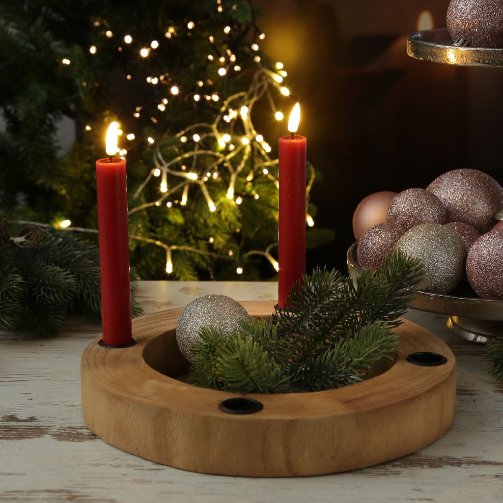 Stabkerzenhalter Adventskranz - Kerzenring für 4 Produktbild 6