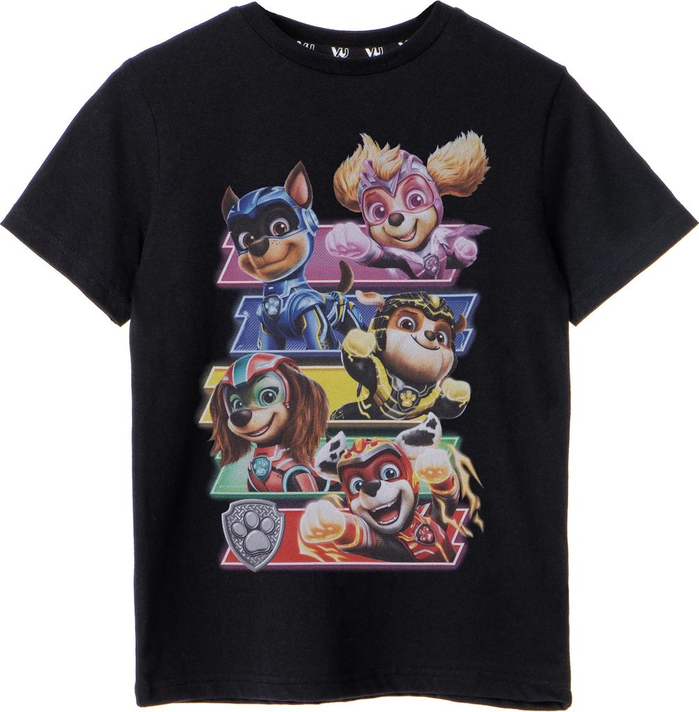 Paw Patrol: The Mighty Movie - T-Shirt für Kinder NS8409 (104) (Schwarz)