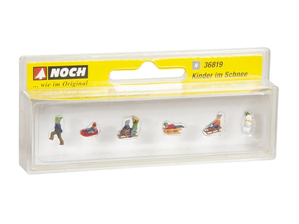 Aménager un Paysage d'Hiver : Enfants et Luge pour Diorama Échelle N