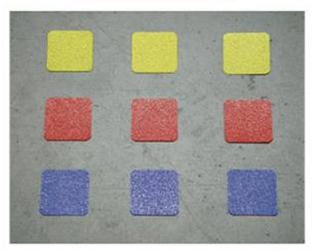 Dreifke Rutschhemmende Bodenmarkierungsquadrate, Grün, selbstklebend, 50x50 mm