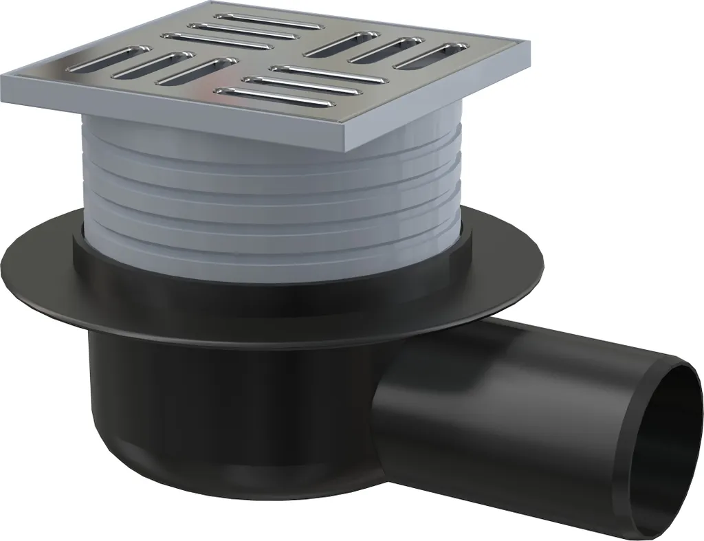 Siphon d'évacuation horizontale 50 mm pour buanderie et salle de bain