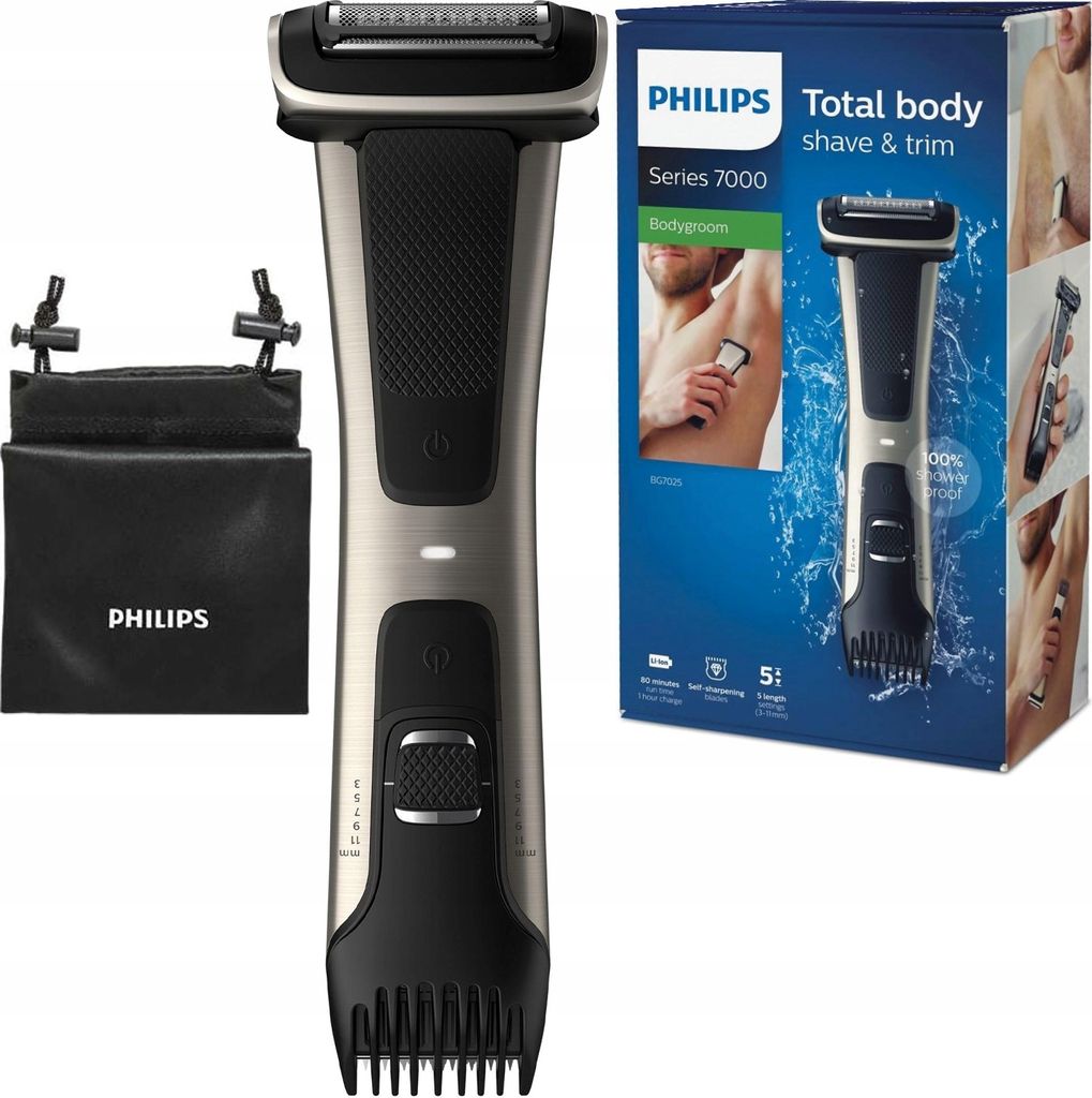 Philips 7000 series Bodygroom 7000 BG7025/15 Tlov peeling Obrázek produktu 