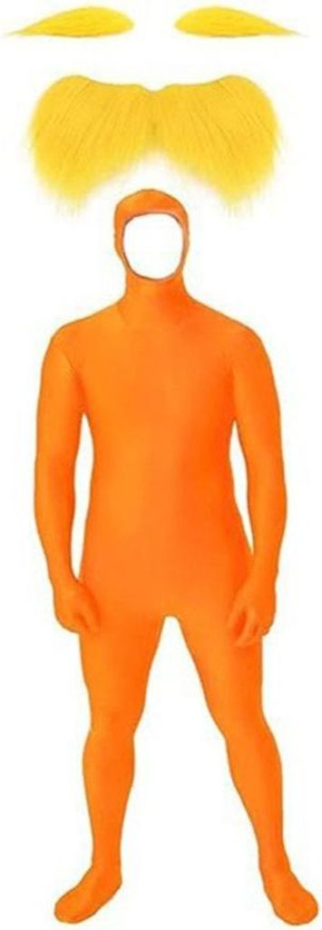 INF Lorax Kostüm Set für Erwachsene (Bodysuit + Bart) - Produktbild 