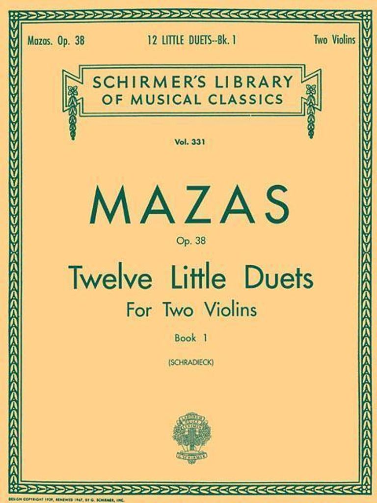 12 Little Duets, Op. 38 - Book 1