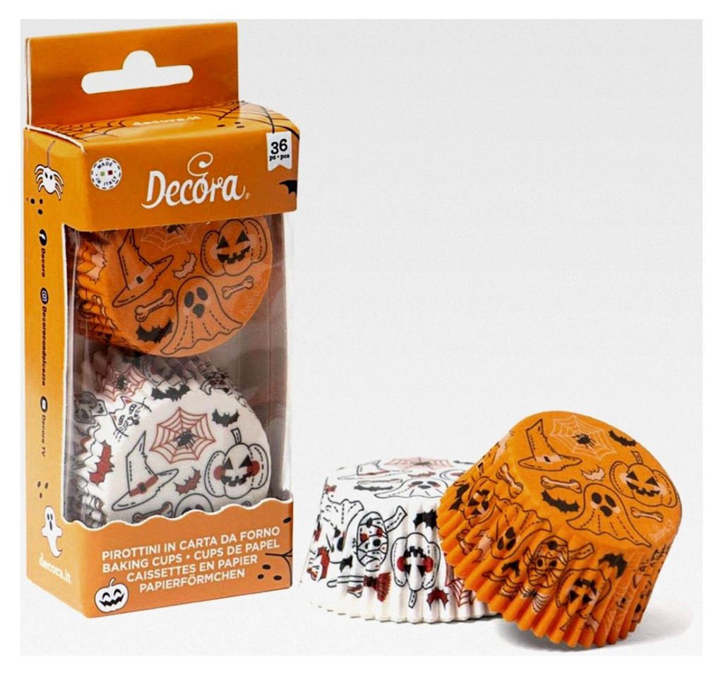 PAPIERFÖRMCHEN Kürbis & Geist 50 X 32 MM 36 ST.