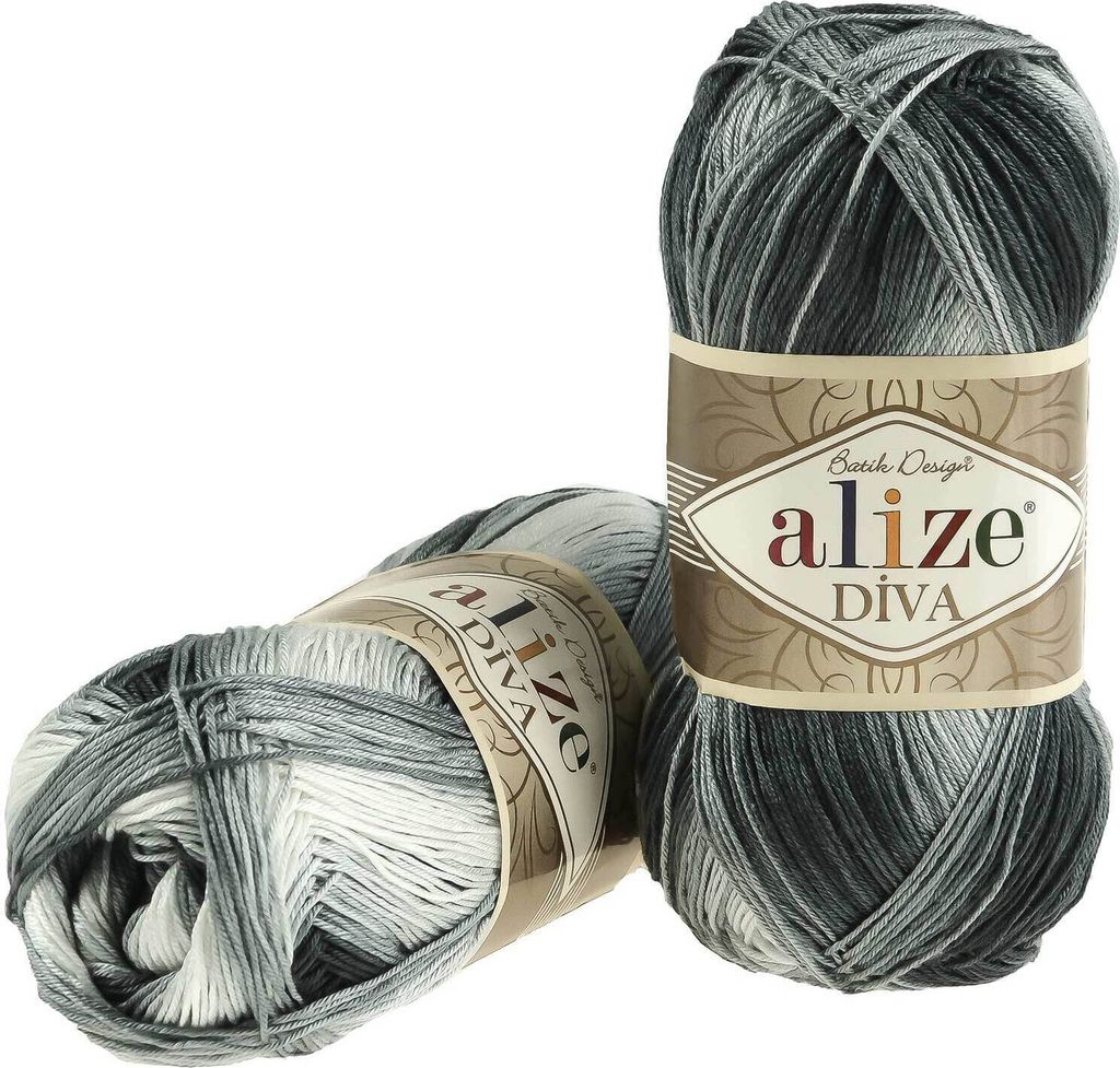 100g Strickgarn ALIZE DIVA BATIK Farbverlauf Häkelgarn Wolle Stricken Häkeln