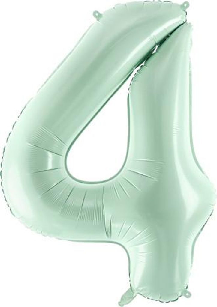 Folienballon Zahl „4“, 72cm, grün
