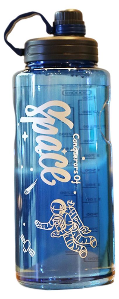 1100/1500/2000/3000 ml Wasserflasche mit hohem Fassungsvermögen, stoßfest, hitzebeständig, motivierende Sport-Wasserflasche für Outdoor-Aktivit...
