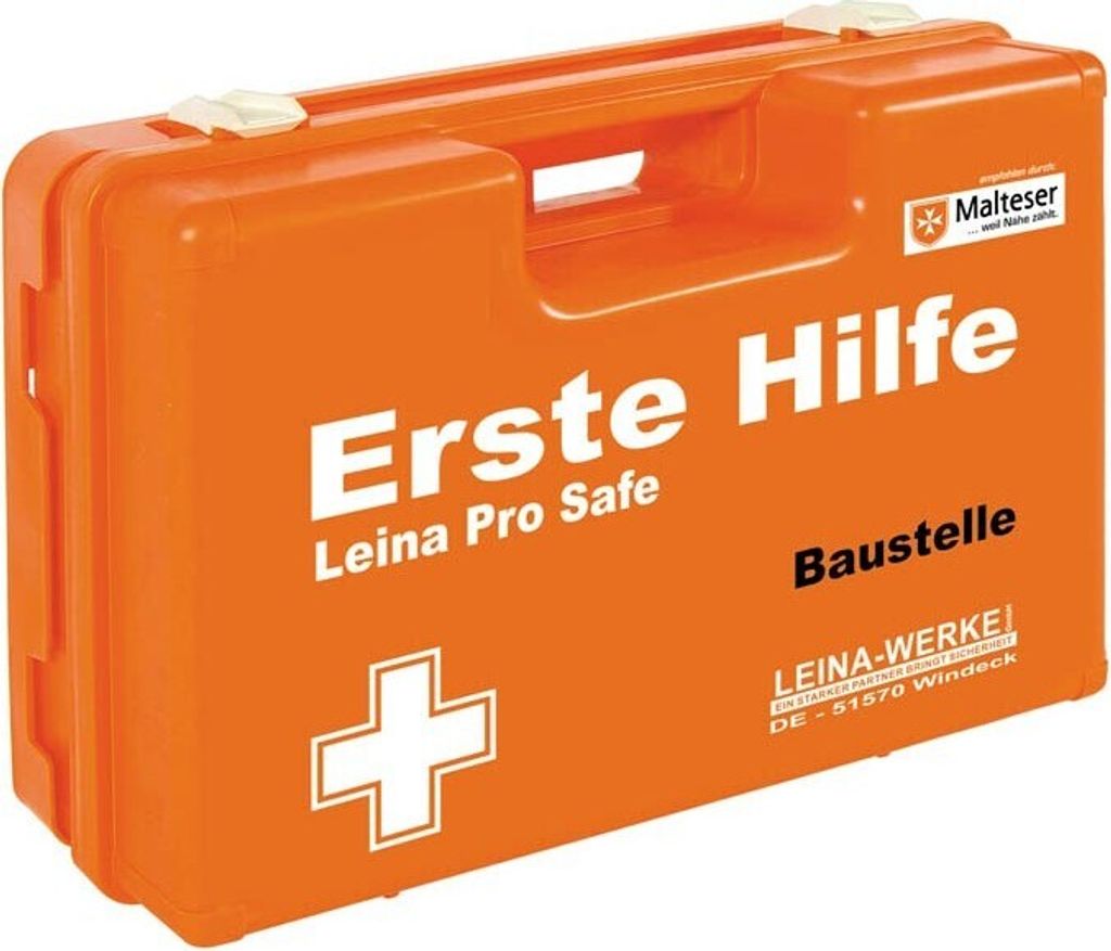 LEINA Erste Hilfe Koffer Pro Safe Baustelle Inhalt DIN 13157