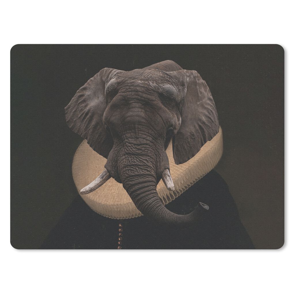 MuchoWow Mauspad Mousepad Malerei - Tierkopf - Alte Meister 40x30 cm - Mousepads - Maus Mat - Pad - Mausunterlage - Anti Rutsch