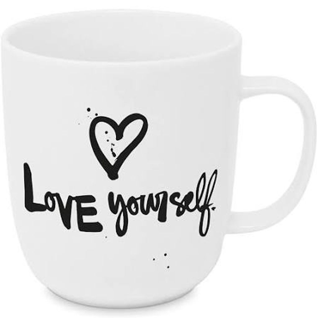 PPD Love yourself mug 2.0 D@H, Tasse, Teetasse, Kaffetasse, Kaffee Becher, 400 ml, 551333
