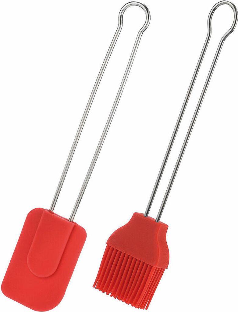 Brat-/Backpinsel »Silicone«, 22 cm + Koch-/Teigschaber »Sili