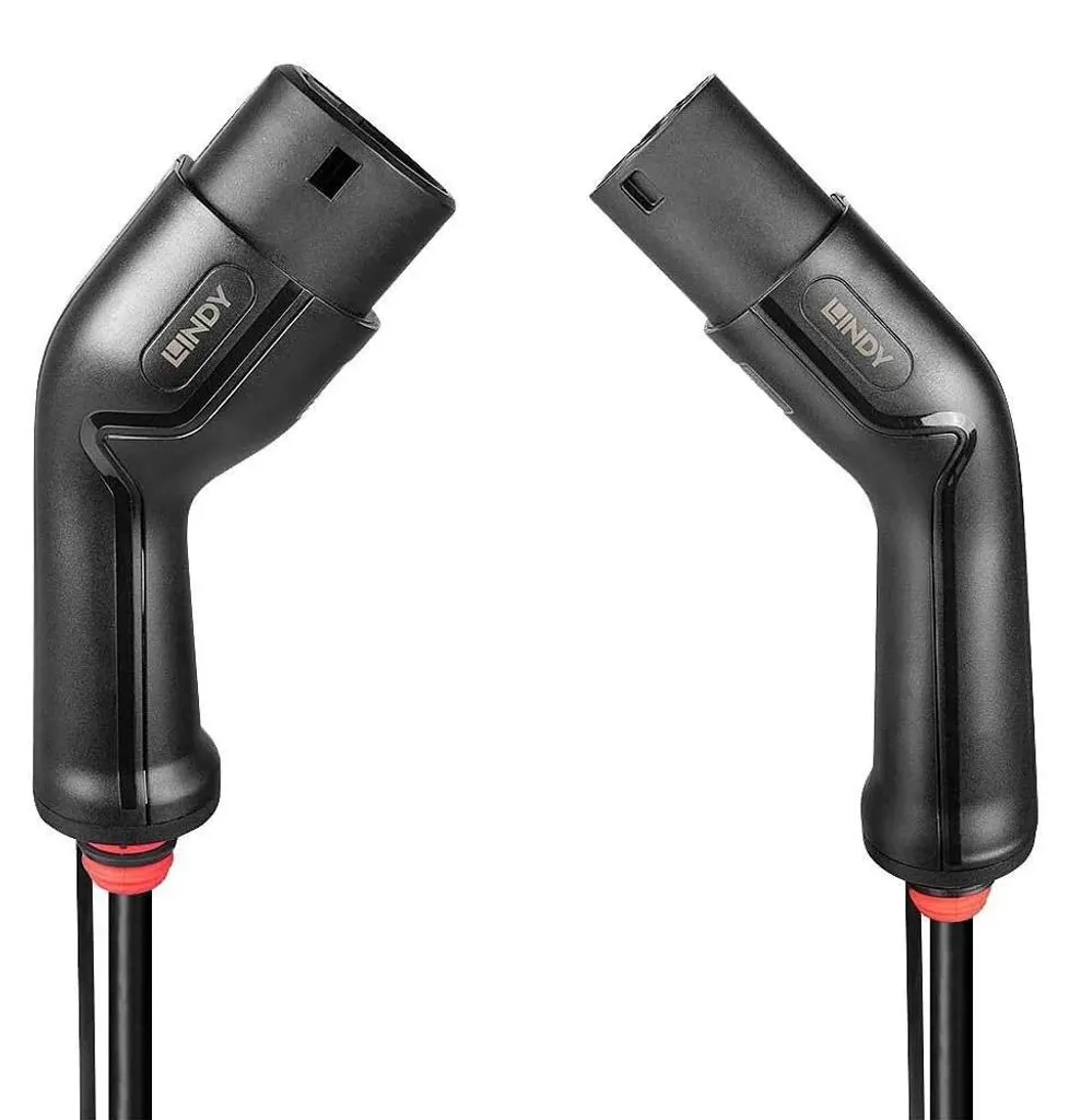 Câble de recharge Type 2 22kW Triphasé 32A robuste et flexible 5m