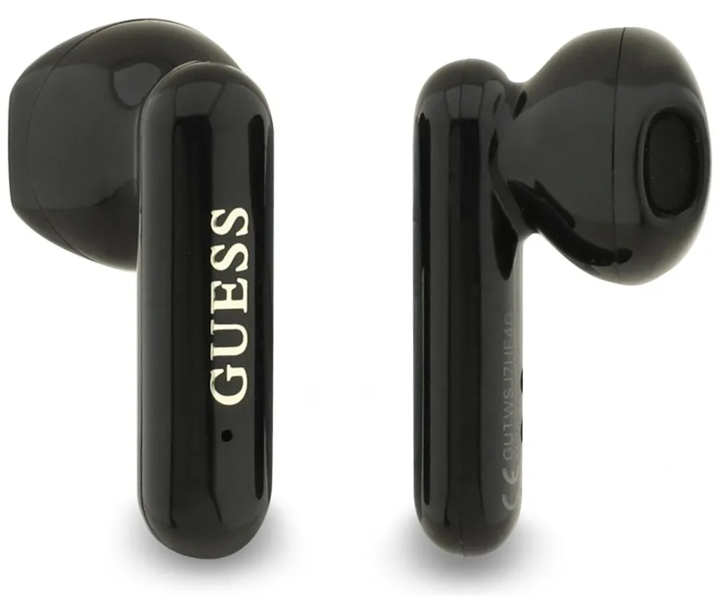 Écouteurs Bluetooth Guess True Wireless avec boîtier chic noir