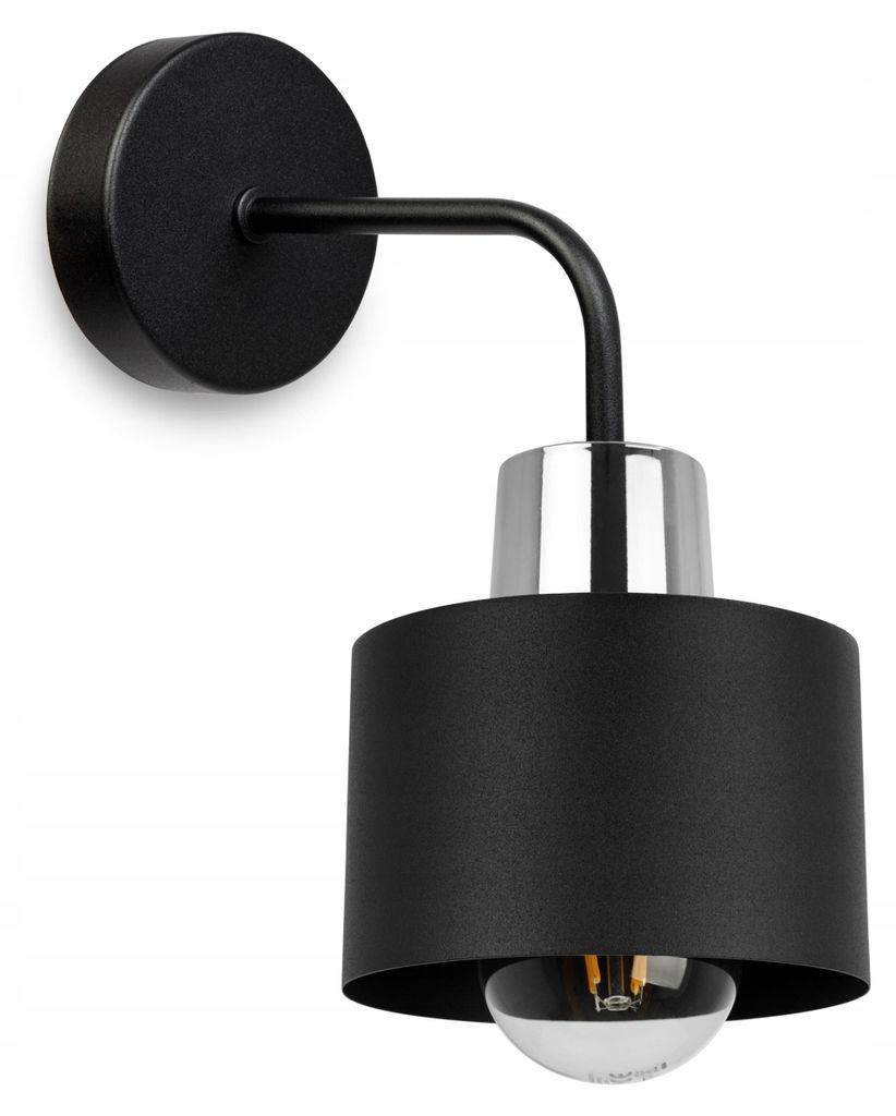 Wandleuchte Kinkiet Deckenlampe Schwarzer Lampenschirm LED Modern