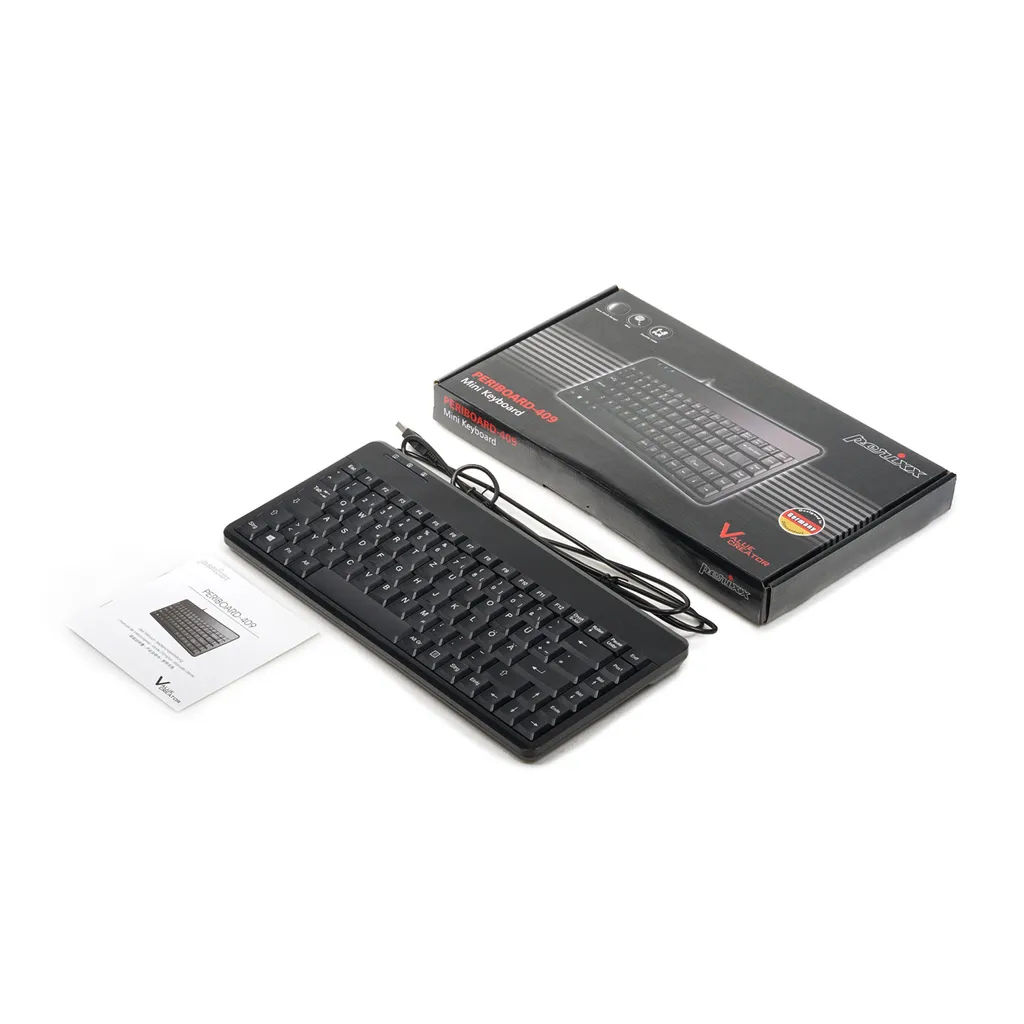 Clavier Compact Perixx PERIBOARD-409U USB à Touches Silencieuses - 5
