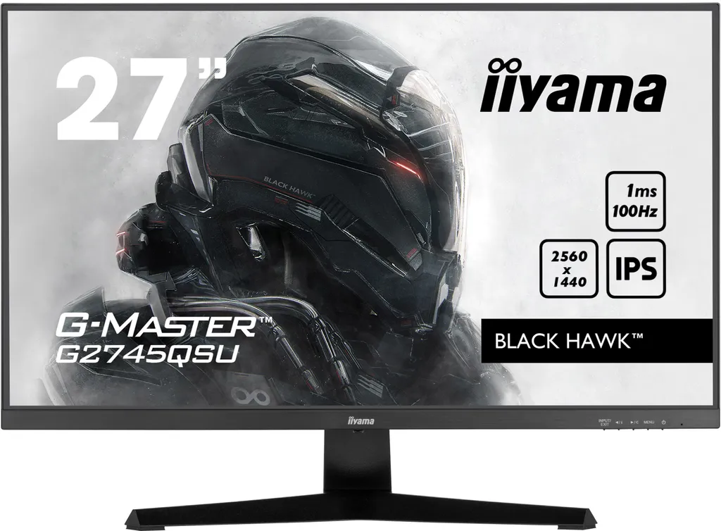 Iiyama G-MASTER G2745QSU-B1 Écran Gaming 27 pouces QHD 100Hz Black Hawk
