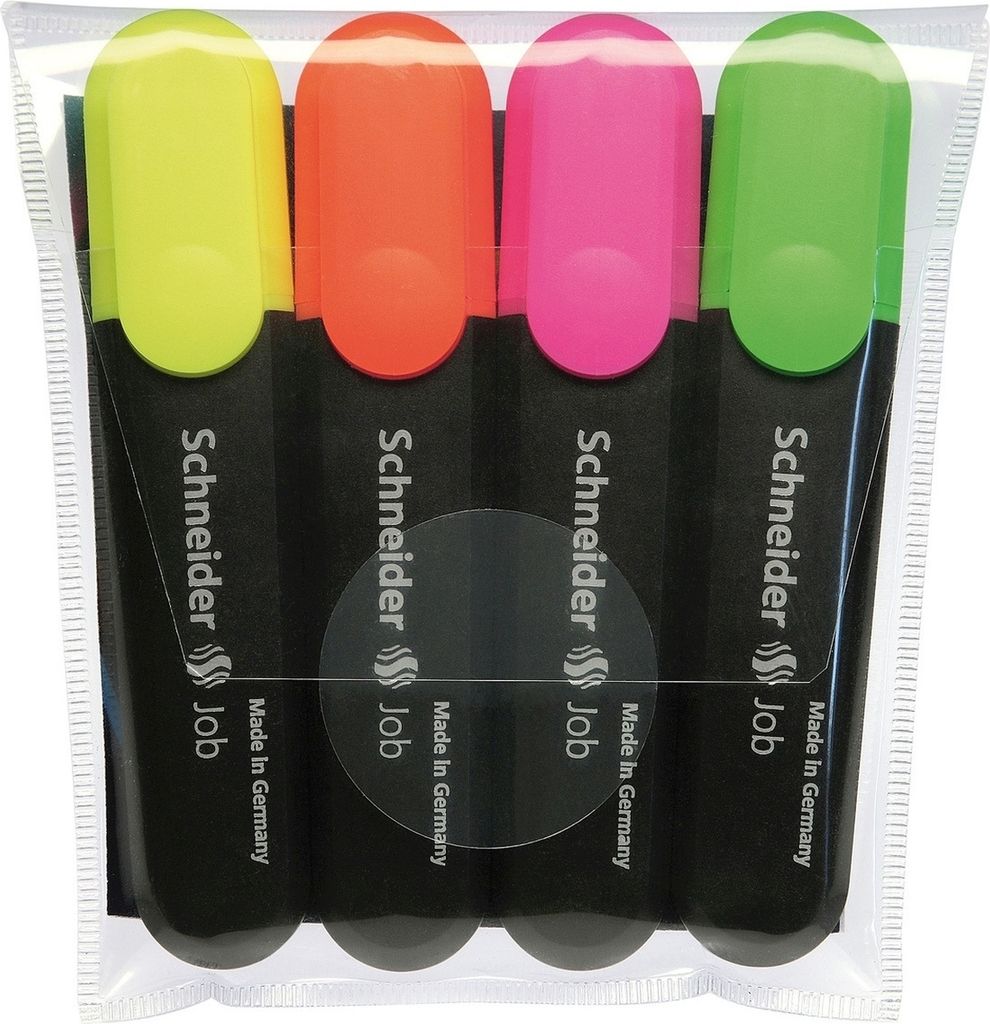 Textmarker 150 Job sortiert 4-er Etui Packung mit 10 Stück