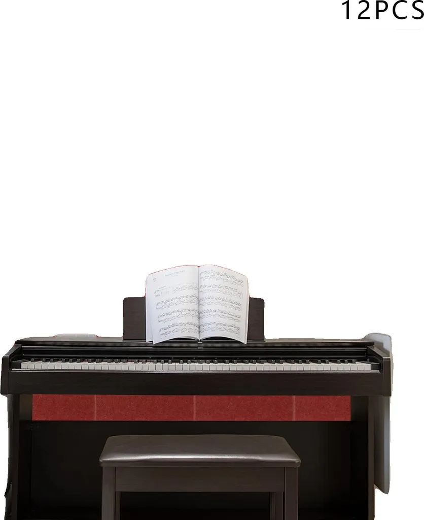 Panneaux Acoustiques 30x30 cm en Fibre de Polyester - Lot de 12 Pièces