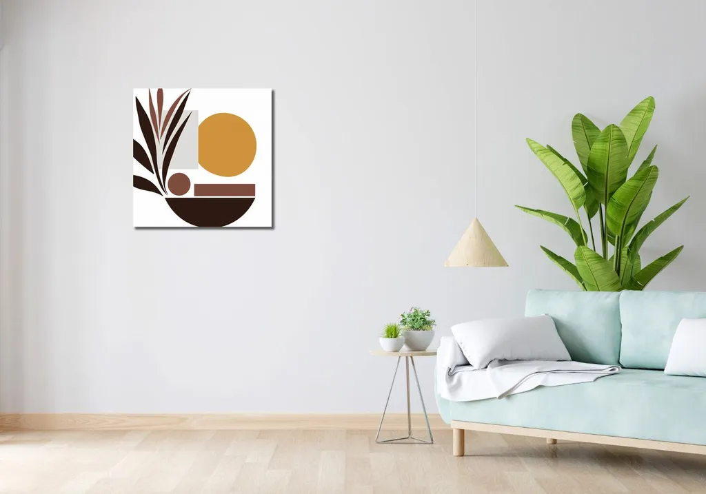 Image Végétale Carrée 60x60 - Toile Décorative Design Graphique - 2