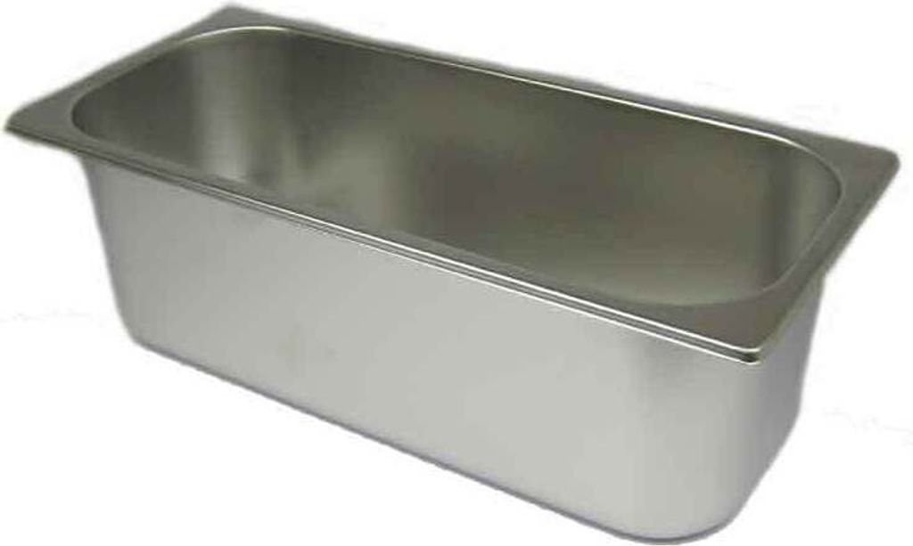 AcMax Eisbehälter Eistheke Eisvitrine Ice Cream Pan 360x165x120mm Edelstahl Eismaschine