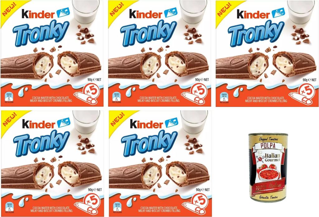 Ferrero Kinder Tronky Kakaowaffel, cremige Milchfüllung mit Produktbild 