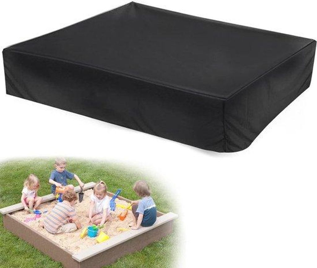 Premium Zandabdeckung 150x150x20 cm mit wasserdichtem Produktbild 