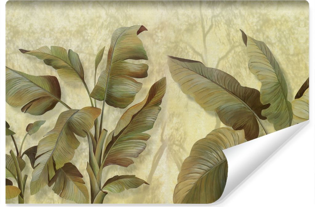 Muralo Vlies Fototapete tropische BLÄTTER Abstraktion Wandtapete 400 cm x 280 cm