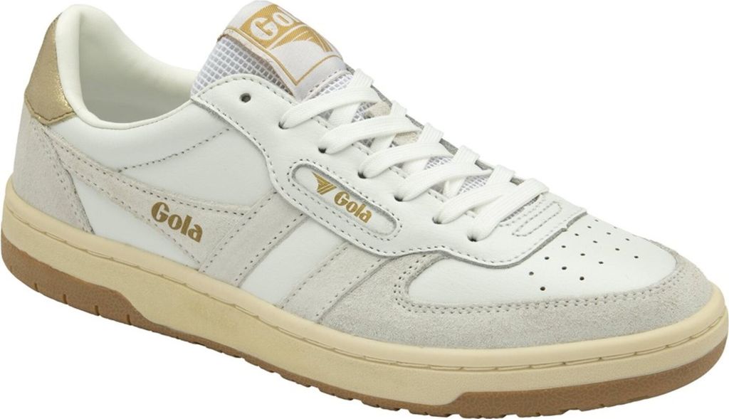 Gola Hawk - Damen Sneaker - White-White-Gold, Größe:38 EU Produktbild 