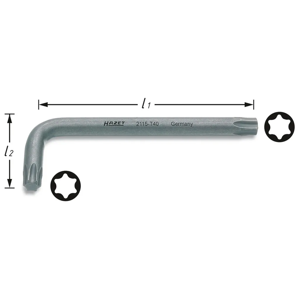 Clé Torx T60 Hazet anti ripage pour desserrer les vis bloquées auto - 2