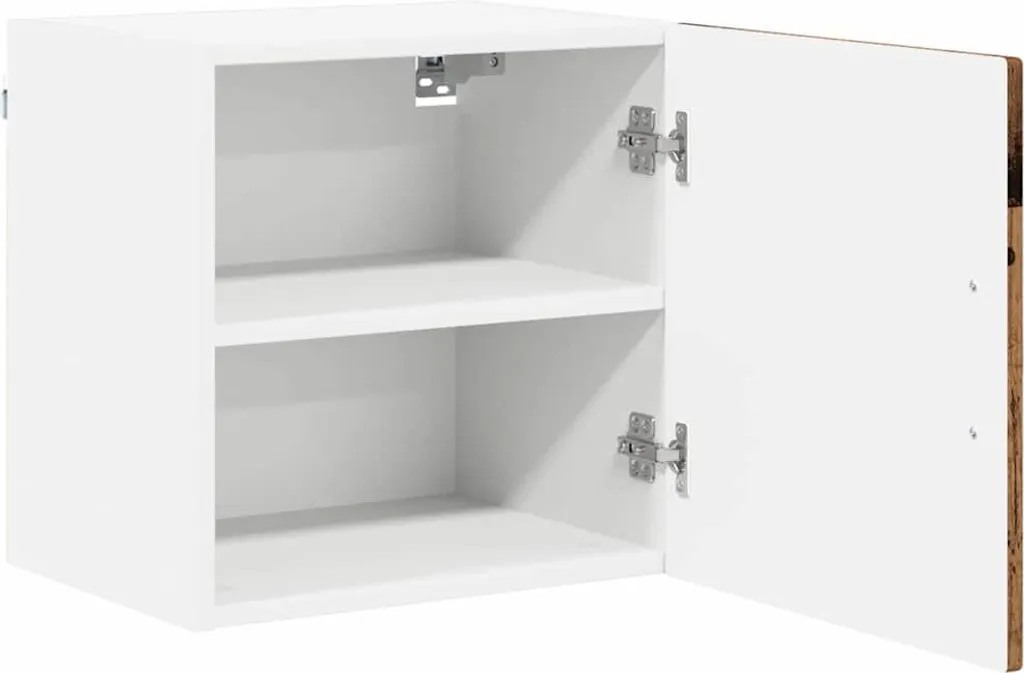 Armadietto Pensile Cucina vidaXL 2 pz Legno Antico Recuperato - 6
