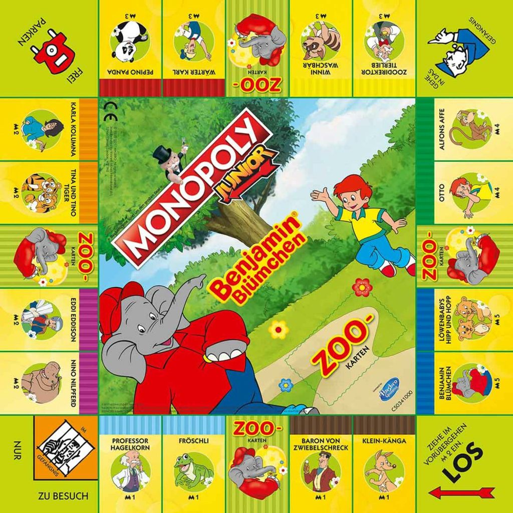 Winning Moves Monopoly Junior Benjamin Blümchen, Produktbild 