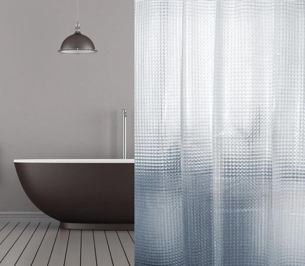 Transparantes Duschgitter mit Ringe, 120 x 200 cm