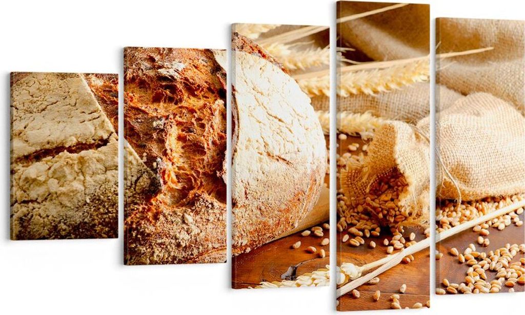 Bild auf Leinwand - Leinwandbild - Brot Bäckerei Produktbild 