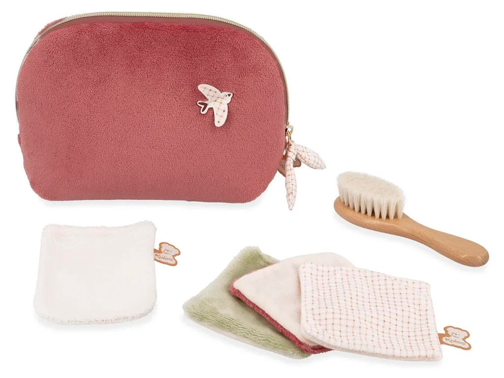Kit voyage toilette Kaloo rangement produits de soin pour nouveau-né