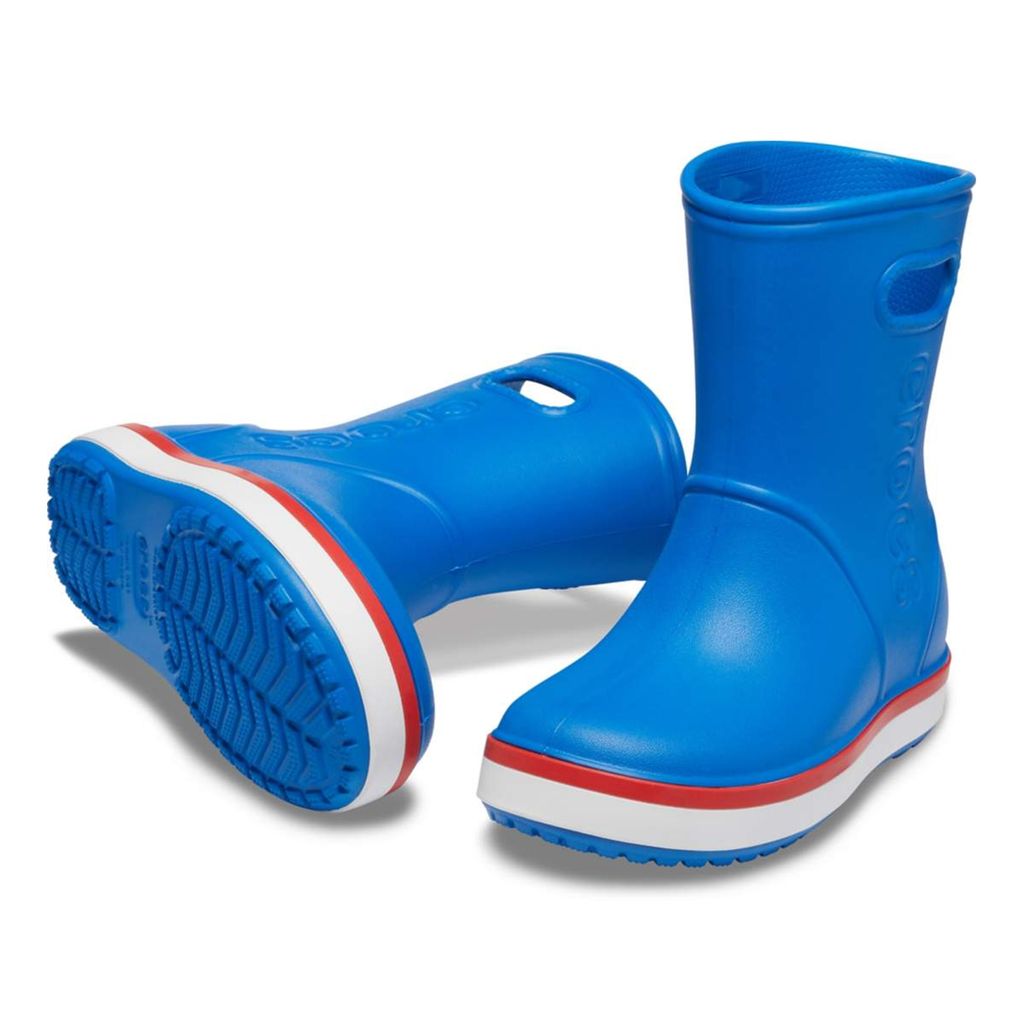 Crocs Crocband Rain Boot K Bright Cobalt/Flame Gr. 22-23