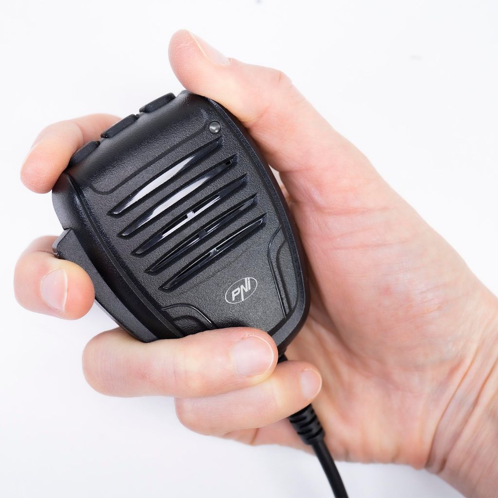 Mikrofon PNI VX6500 mit VOX-Funktion, mit RJ11-Stecker, für CB-Funkstationen PNI HP 6500 und PNI HP 7120